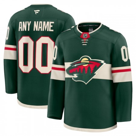 Minnesota Wild tröja Customized Fanatics Premium 2024-25 Grön Hemma - NHL Tröjor Herr